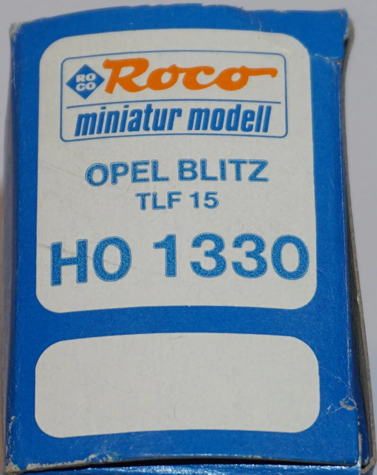 ROCO Opel Blitz TLF15 fourgon citerne vert kaki HO 1/87 - Photo 4/4
