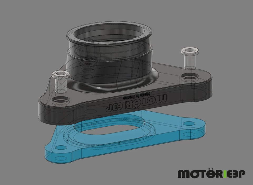 Pipe d'admission HONDA 650 NX NX650 DOMINATOR RD08 neuve renforcée - Photo 3/3