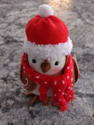 Target Wondershop Featherly Friends Snap Fabric Gingerbread Bird Figure 2023 New