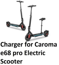 🔥battery Charger power supply  For Caroma E68 Pro 10" tire Electric Scooter