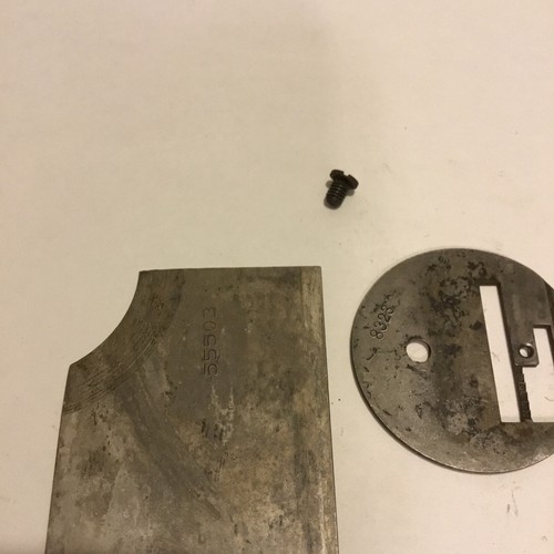 Ant. 1901 Singer Machine Sewing Machine Model 27 Needle Plate #55503, 8323 - Picture 4 of 6