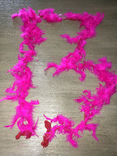 2 HOT PINK NEON FEATHER BOAS WOMEN GIRLS DRESS UP NEW FEATHERS CRAFTS, TOO!