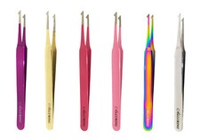 Alluring Eyelash Extensions Straight Tweezers for 3D 5D 6D Volume Lashes