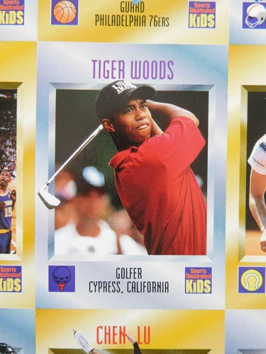 1996 Sports Illustrated for Kids SI Tiger Woods RC Full Magazine Uncut Sheet