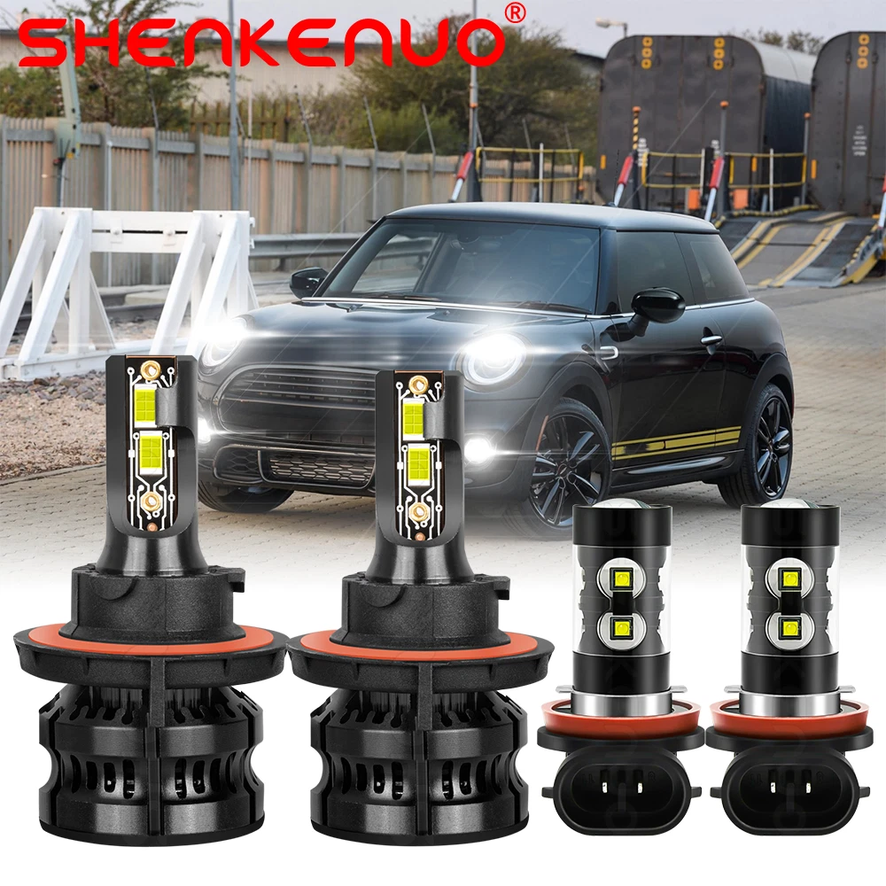 For Mini Cooper 2008 2014 LED Headlight Bulb H13 High Low Beam H11