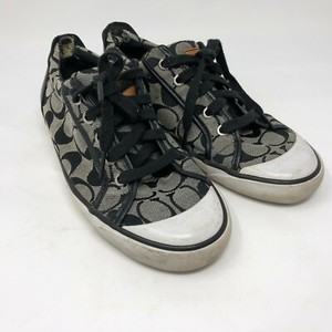 black and grey coach shoes