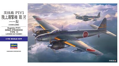 Kugisho P1y1 Ginga Frances Type 11. 1:72 Kunststoff Modell Kit Hasegawa