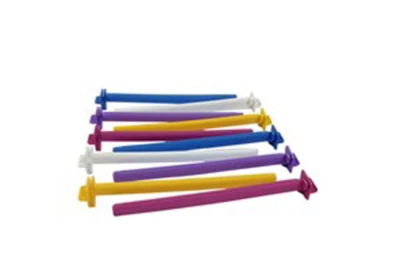 PETSHOPAMERICA 10-Pack Bird Cage Perches 8" Multicolor Plastic Stands Parakeet Canary Budgie