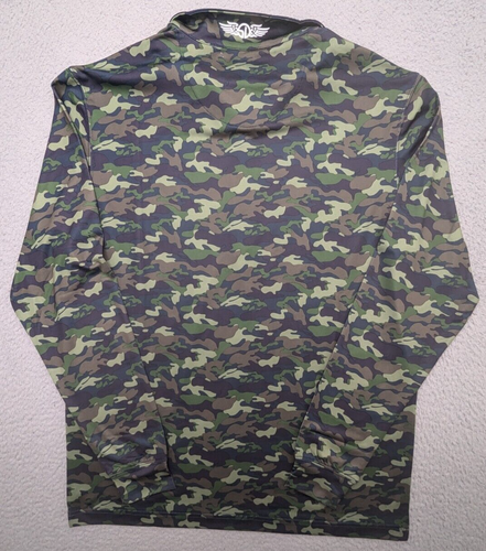 Straight Down Jacket Mens Small Camo LS Golf Bunker ⛳ Bunker Overshirt Logo - Picture 9 of 11