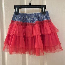 Matilda Jane Friends Forever Amber Tulle Skirt Tiered Girls Size 2