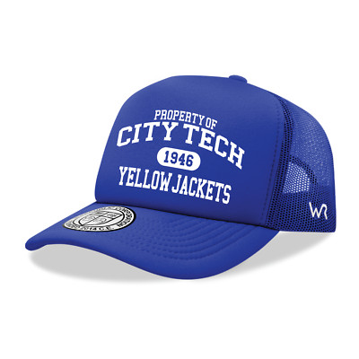 New York City Tech Yellow Jackets Trucker Mesh Baseball Snapback Cap Hat