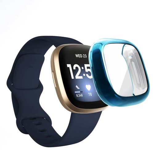 TPU Full Cover Case For Fitbit Versa 3 Sense Protective Bumper Screen Protector - 第 2/24 張圖片