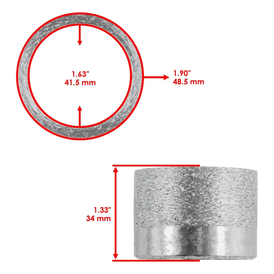 Muffler Exhaust Gasket for Yamaha YZ450F 2004 2005 2006 / 3VD-14613-01-00  - Image 2 of 4