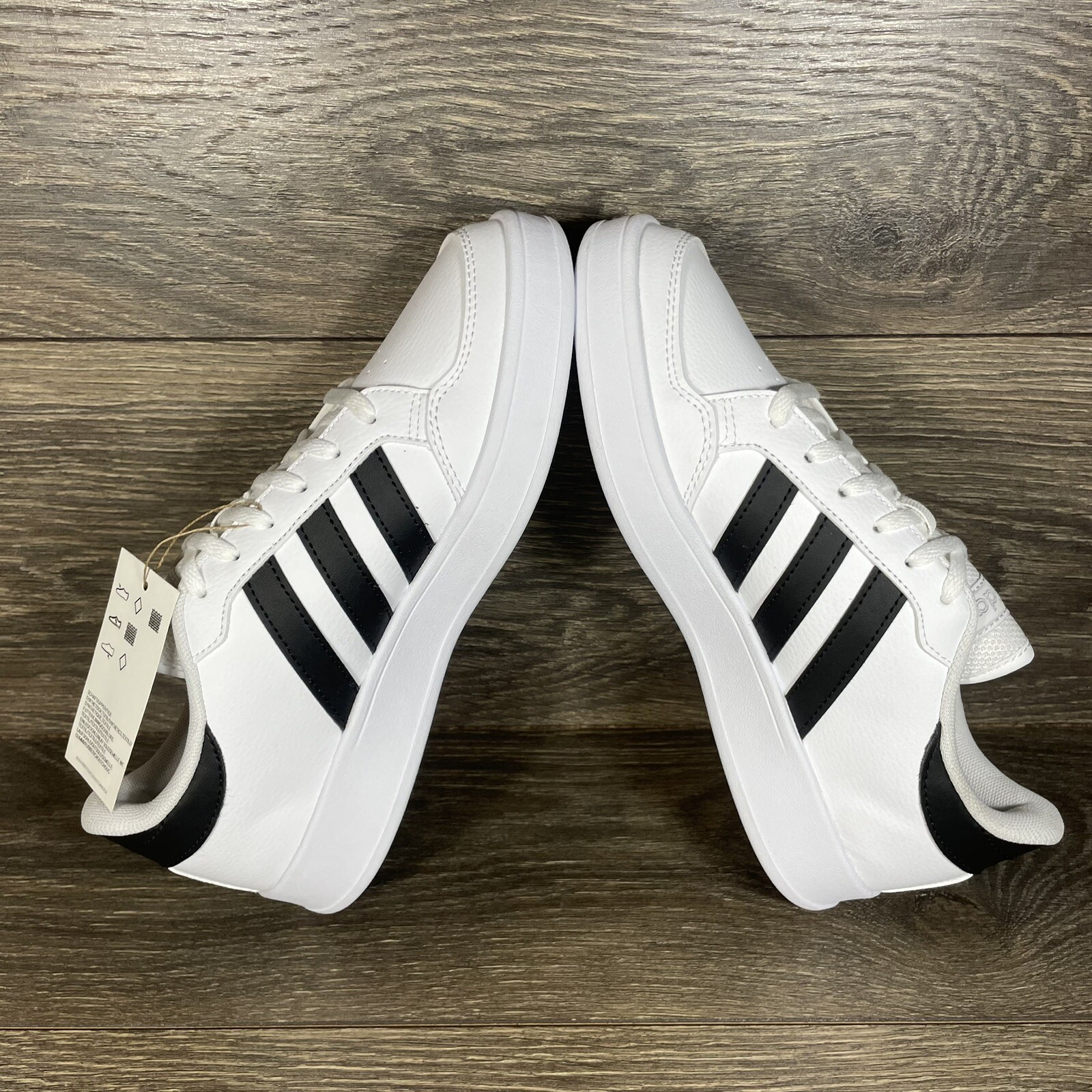 adidas Women's White Black Tennis Shoes Sneakers Trainers New eBay