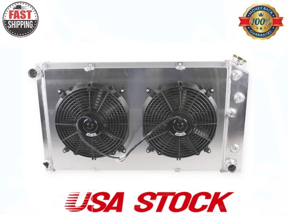 4ROW Aluminum Radiator+Shroud Fan For 1968-1972 CHEVY Chevelle El Camino Caprice