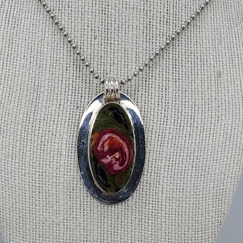 Wool Felted Necklace Felted Pendant Rose Pendant Miniature Art Work Unique...