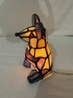 Vintage Tiffany Style MOUSE Lamp Stained Glass Decorate Night Light