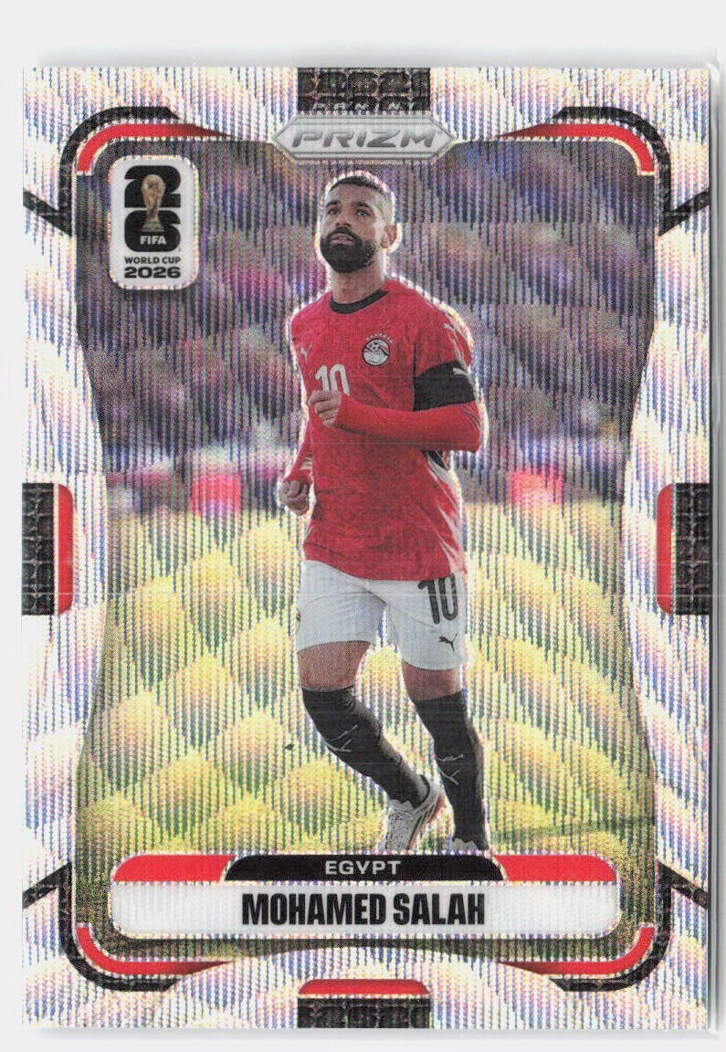 2026 Panini Prizm FIFA World Cup #220 Mohamed Salah Wave Prizms