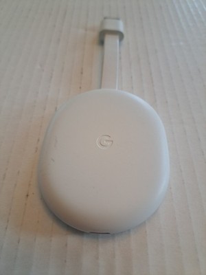 Google Chromecast with Google TV 4K Model GZRNL Snow White Media Streamer ONLY