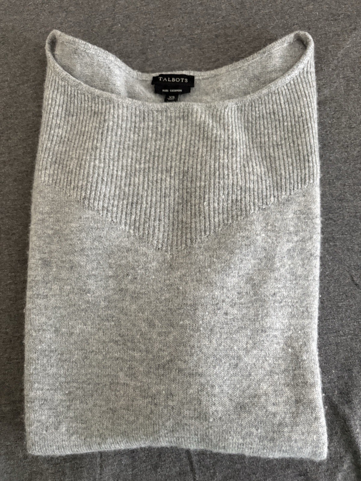 100% Cashmere XS Women’s Sweater Gray Talbots