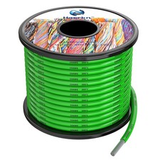 10awg Silicone Electrical Wire Cable 25FT Green 10 Gauge Hookup Wires kit Str...