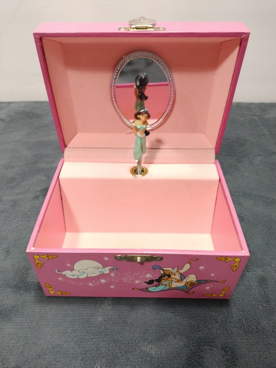Vintage Disney Princess Jasmine Jewelry Box Music Box Aladdin