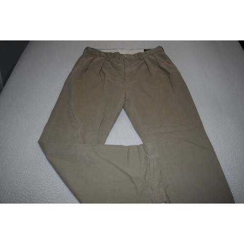 Polo Ralph Lauren Pants CHINOS Mens Size 34 x 32 Straight Cotton Pleated - Picture 2 of 8