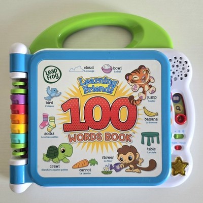 LeapFrog Lernfreunde 100 Wörter Buch elektronisches interaktives pädagogisches Spielzeug
