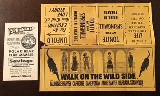 Vintage Springmill Drive In Theater Walk on the Wild Side Mansfield Ohio OH