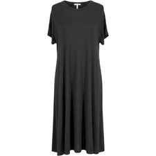Zimmermann Midi T-Shirt Dress Size 2 M Jersey Raglan Short Sleeve Black Viscose