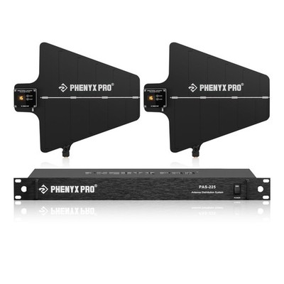 Active UHF Antenna Distribution System Phenyx Pro PAS-225X 8 Outputs