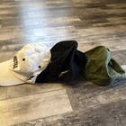 Flag Nor Fail Lot of 3 Men's Hustle Solid Baseball Caps White/Black/Olive — photo 2