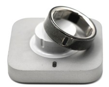 Oura Ring 4 - Titanium - Size 13 - Black - HEAVILY SCRATCHED 