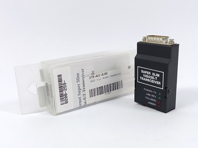L-com ETH-AUI-RJ45 Ethernet Super Slim 10Base-5/T Transreceiver