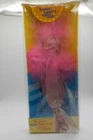 VINTAGE IDEAL SUNTAN TUESDAY TAYLOR DOLL OUTFIT PINK DRESS W/ FEATHERS NRFB 1977