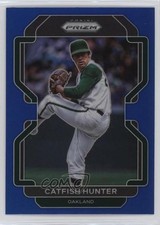 2022 Panini Prizm Tier II Blue Prizm Catfish Hunter #147 HOF 0t2