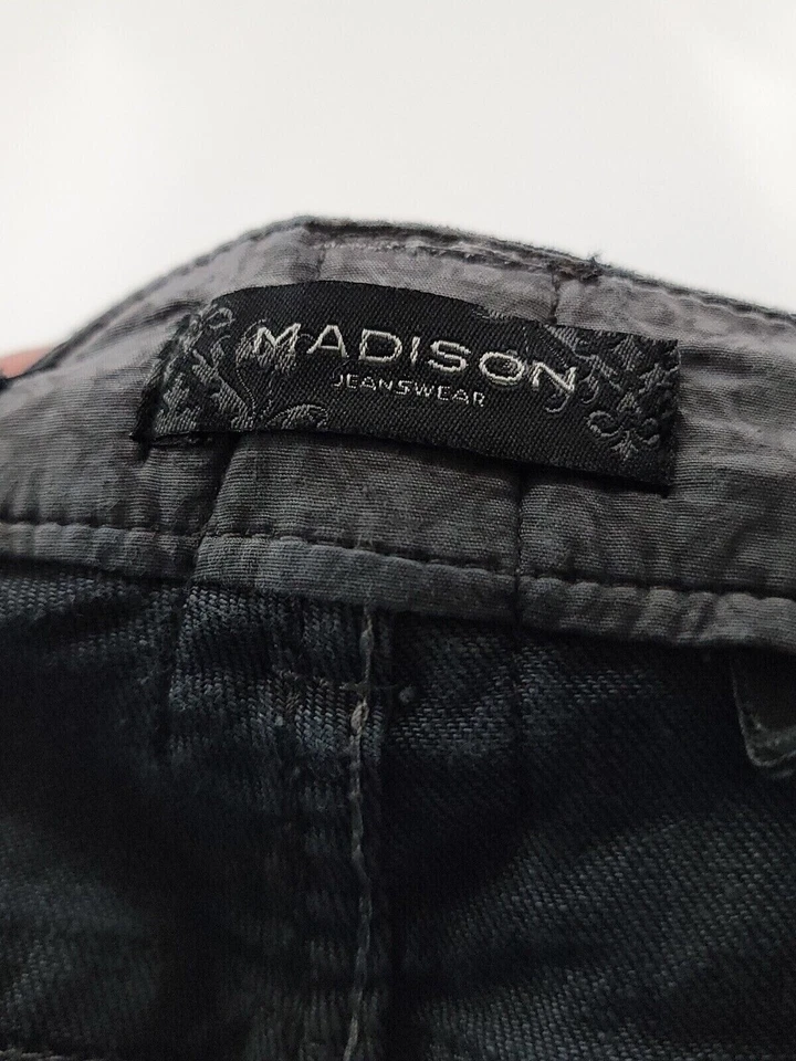 Madison Jeanswear Jeans Womens Adult Size 10 Blue Denim Straight Slim - Image 3 of 4