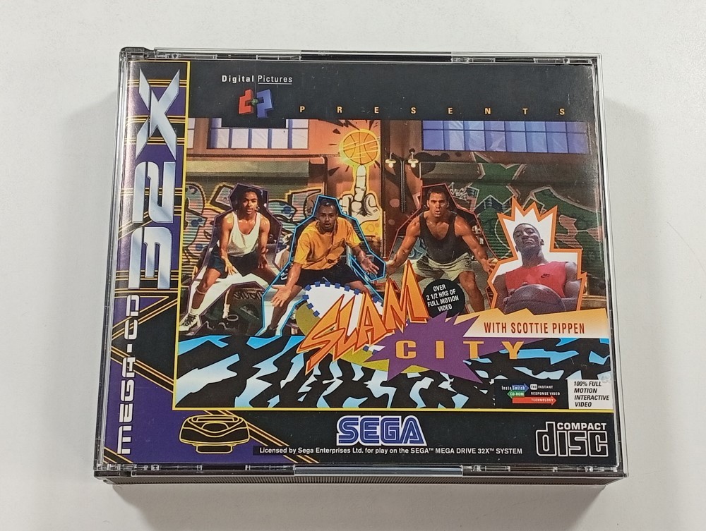 SLAM CITY WITH SCOTTIE PIPPEN SEGA MEGA-CD 32X PAL-EURO (COMPLETE - GOOD CONDITI