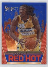 2013-14 Panini Select Red Hot Blue Prizm /49 Kenneth Faried #27 5y7