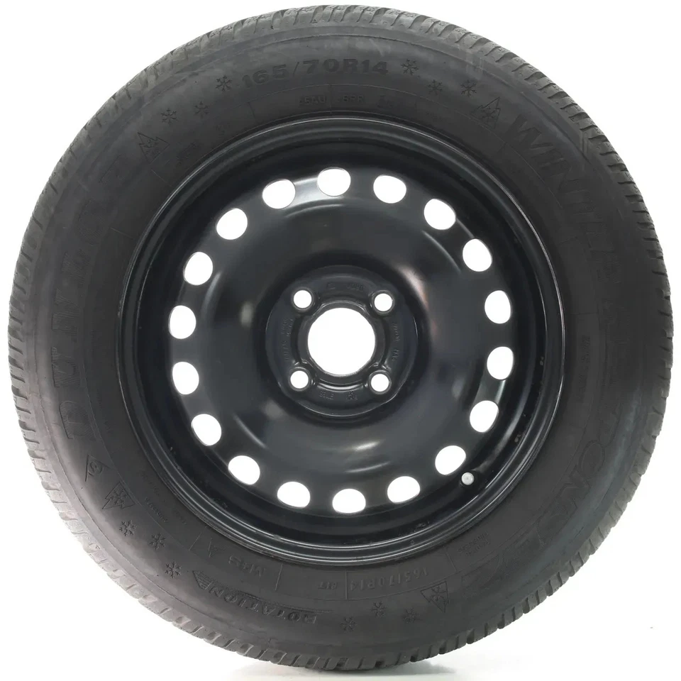 VW UP! 121 Winterräder Stahl Dunlop Semperit 165/70R14 81T DOT21 1S0601027G/J - Bild 4 von 4