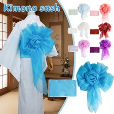 Kimono Sash Accessory with Stylish Flower Design Traditional Outfit Accessory