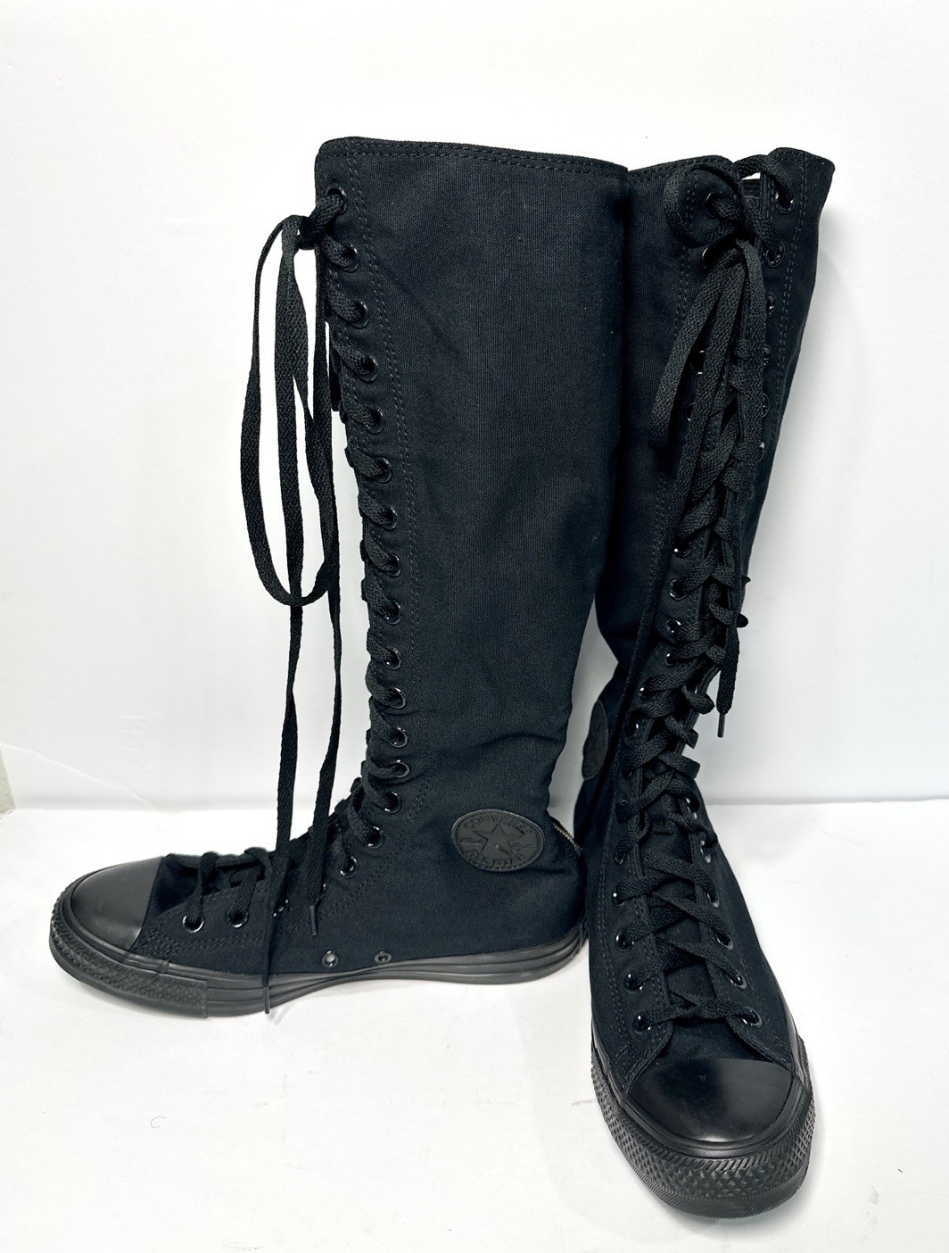 Converse Chuck Taylor All Star Goth Black Knee High Canvas S