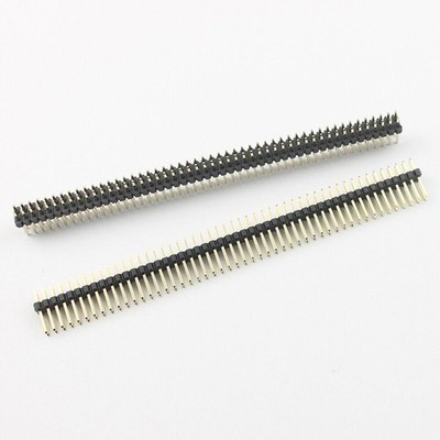 5Pcs Gold Plated 1.27mm Pitch 2x50 Pin 100Pin Male Double Straight Header Strip