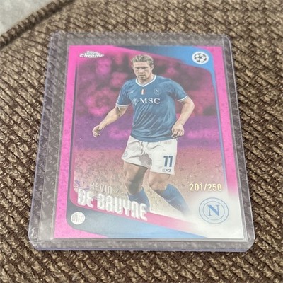 Topps Chrome UEFA Champions League Kevin De Bruyne SSC Napoli #200 201/250