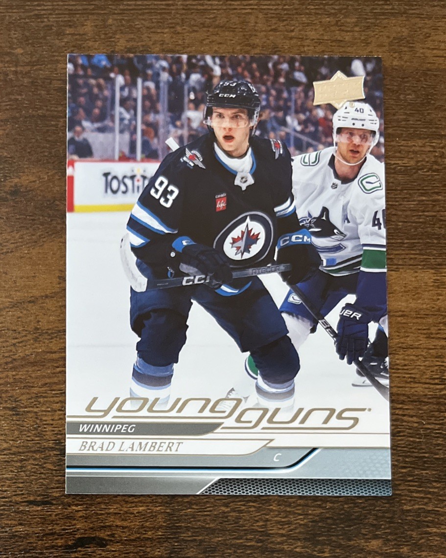 2024-25 Upper Deck Series 1 Young Guns YG RC #228 Brad Lambert Rookie Jets