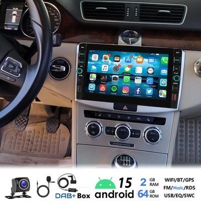 64G DAB+ Android 15 DAB+ Autoradio Für VW Passat B7 CC Magotan  CarPlay GPS KAM