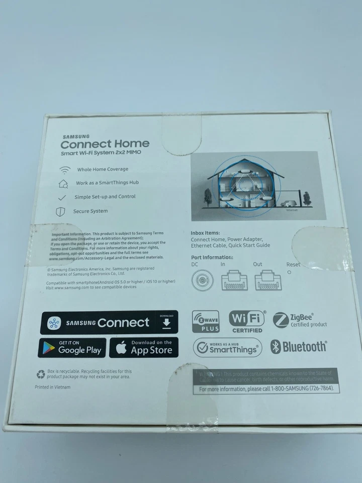 Samsung Connect Home Smart WiFi System 2x2 Pack – Brand New – Mesh Router - Image 2 of 4