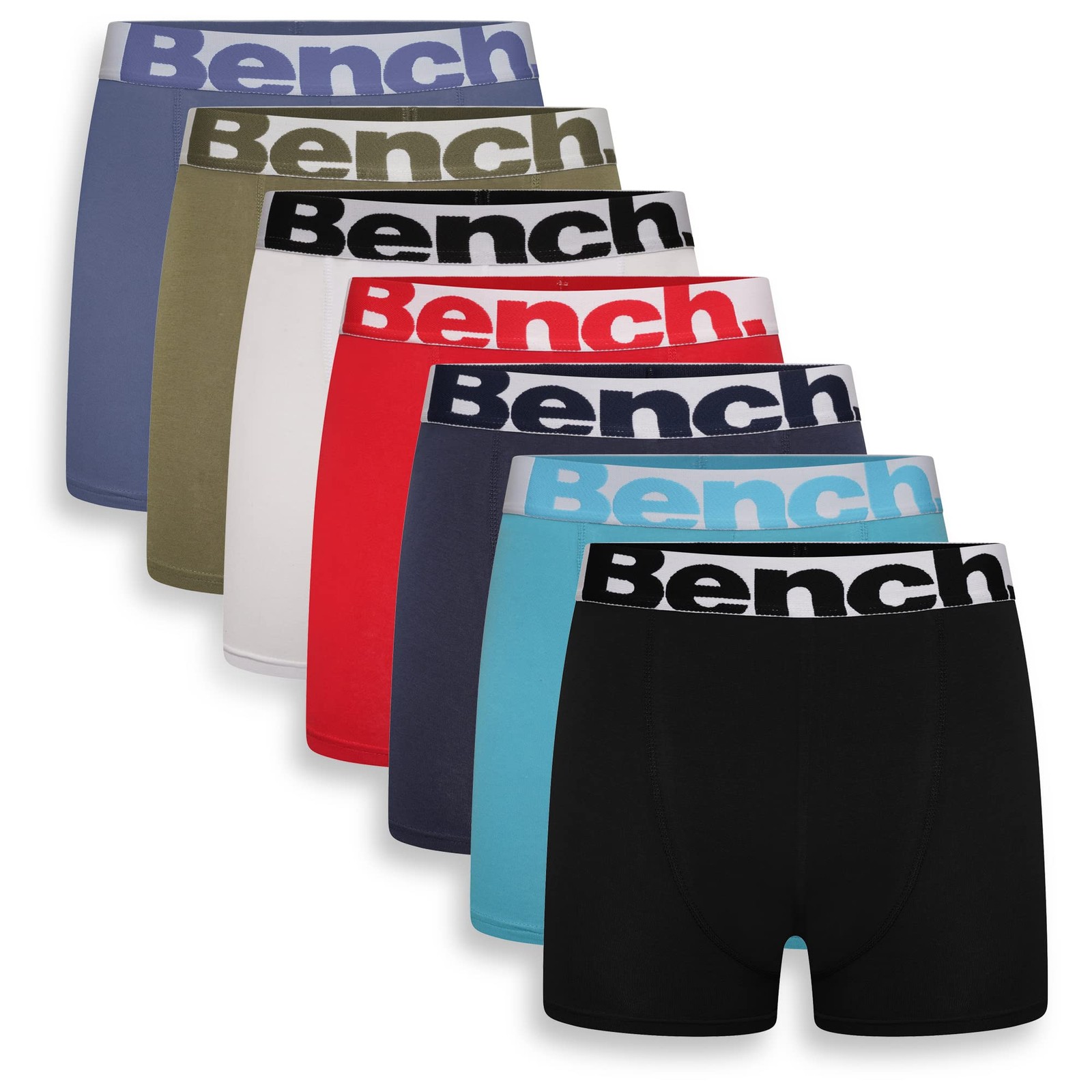 Mens Classic Fit Soft Cotton Boxer Shorts 7 Pack L Assorted Colours