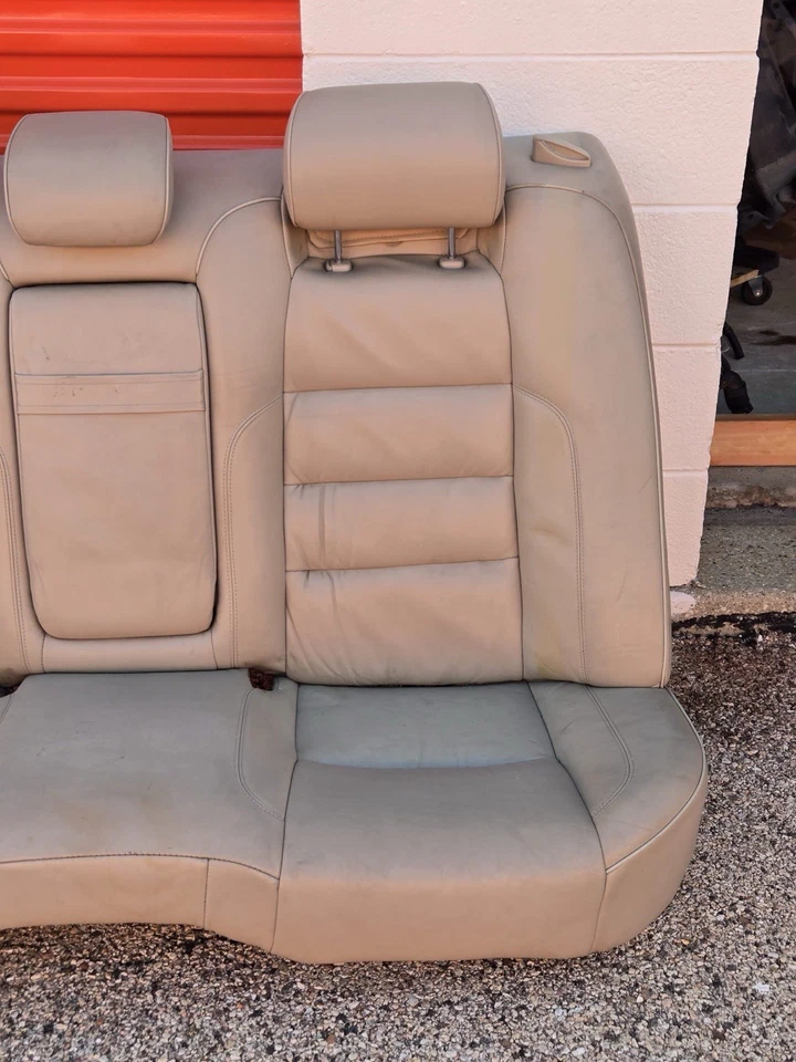 Asiento trasero de cuero tostado Lexus GS300 GS400 GS430 1998-2005 respaldo banco completo Foto 2 de 4