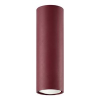 Deckenlampe Stahl Burgund Rund Modern Flur GU10 H:20 Cm Deckenleuchte Wohnzimmer